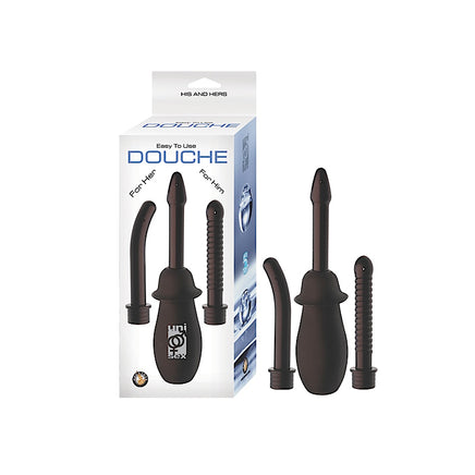 The Unisex Douche / Enema Has 3 Attachments