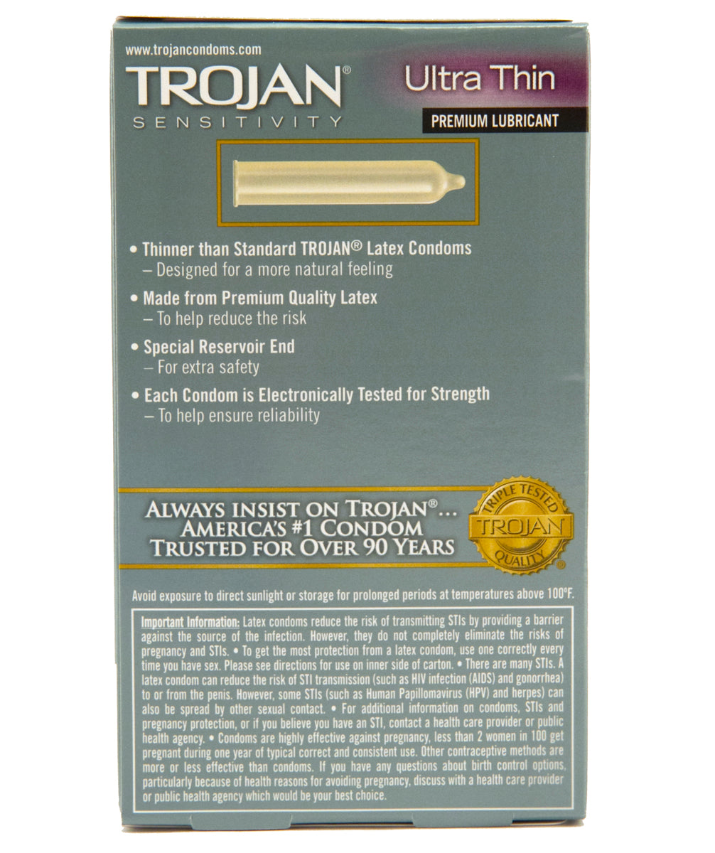 Trojan Ultra Thin Lubricated Condoms - 12 Pack Trojan Ultra Thin Lubricated Condoms - 12 Pack