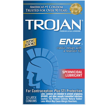 Trojan Spermicidal Lubricant Condoms - 12 pack