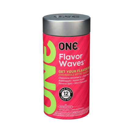 Flavored Condoms - ONE Flavor Waves - 12 pack