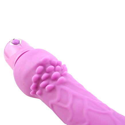 Powerful Bendable Realistic Vibrator Texture Close-Up