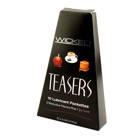 Teasers Ten Flavored Lubricant Packets