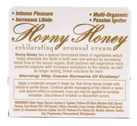 Horny Honey Arousal Cream Ingredients