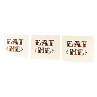 Three "Eat Me" Vaginal Tattoos