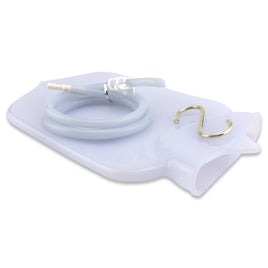 The Highly Effective 2.5 Quart Silicone Open-Top Douche and Enema Bag